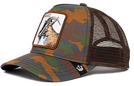 Goorin Bros. Clay Henry G.O.A.T. Ziege Brown A-Frame Adjustable Trucker Cap - One-Size