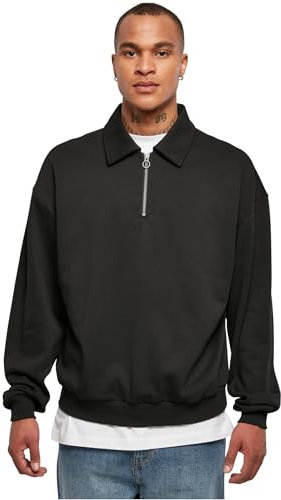 Urban Classics Herren Shirt Collar Crew XL Black