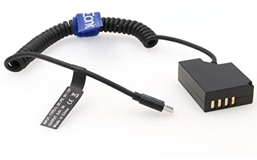Eonvic NP-W126 Dummy Battery to USB 3.1 Type C Power Cable for Fujifilm X-Pro3 X-T200 XT3 XPro1 XH1 XT1