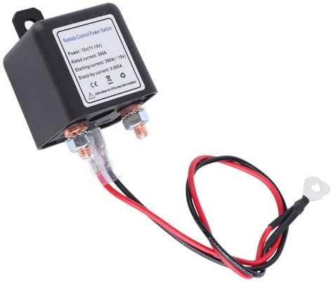 DC12V Coupe Batterie à Distance, Coupe Circuit de Voiture Anti Vol Empêche La Décharge de La Batterie, Courant élevé Coupe Batterie Maître pour RV ATV Voiture Bateau, Distance de Contrôle(#2)