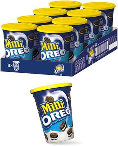 Oreo Mini - Galletas pequeñas con crema de vainilla - 8 x 115 g