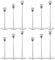 Set of 12 Silver Candle Holders, Metal Candle Holder Tapers Fit 3/4 Inch Pillar Candles, Elegant Decor for Dining, Dating, Party, Anniversary,Candlelight Dinner