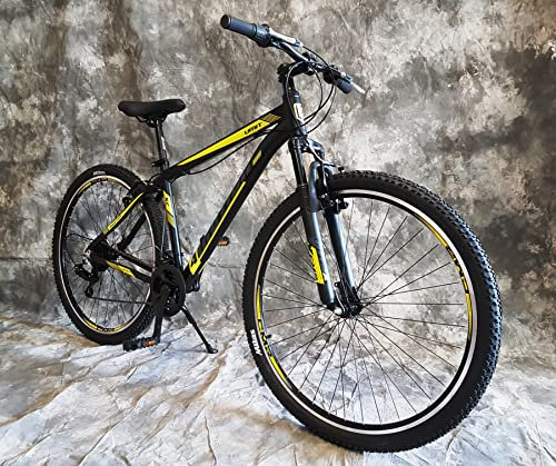 29 Zoll ALU MTB Motion Gefedert, 21-Gang Kettenschaltung NEU 2977-SCHWARZ-GELB