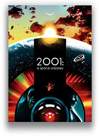 Poster 2001: A Space Odyssey Vintage Movie Poster Wall Art Leinwand Malerei Decor Art Home Decor 50X70Cm Kein Rahmen