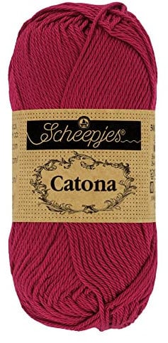Scheepjes - Scheepjes Catona 517 Ruby Yarn - 10x50g