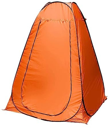 NTEK Portable Popup Changing Room Tent, Privacy Shelter Tents for Outdoor, Collapsible and Lightweight, Tent Suitable for Changing, Dressing, Toilet, Rain Shelter For Camping & Beach (ORANGE)