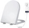 Sedile WC elettrico digitale intelligente, riscaldato, con chiusura ammortizzata, temperatura regolabile 33-48 ℃, sgancio rapido per una facile pulizia