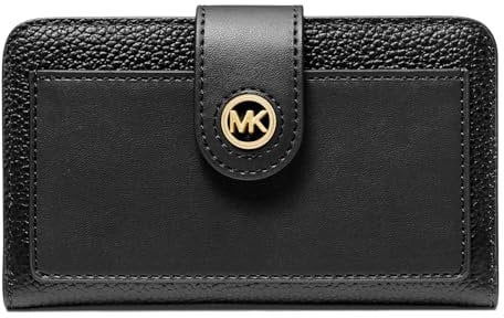 Michael Kors Women Md Tab Pckt Bifold Hand Bag, Schwarz