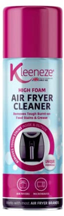 Air Fryer Cleaner -Formulated to remove grease & burnt-on food stains from your appliance., ideal for all air fryers and microwaves.