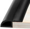 Floor Transition Strips, Rubber Door Threshold Strip, 35mm (W)*1m (L) Carpet to Laminate Door Strip, Self Adhesive Carpet Tiles Edge Strip PVC Threshold Trim and Edgings Floor Edging Trim