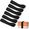 Bento Box Gurt, Bento Box Band, Gummiband Brotdose, 6PC 25mm Lunchbox Band, Mittagessen Box Gurt Elastische Band, Lunchboxen Gummiband Tragbare, Elastische Befestigungsgurte für Lunchboxen, Schwarz