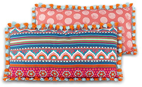 Bine Brändle - Dekokissen - Bunte Auswahl - Kissen mit Füllung - Mandalas - Bordürenliebe - Blüten - Blätter - Seerosenteich - Unterwasserwelt - Herzen - Monster - Regenbogen