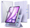 ESR Funda Híbrida para iPad Air 13 Pulgadas M2 2025/2024 con Portalápices, Cubierta Magnética Extraíble, Soporte Vertical y Horizontal, Compatible Pencil Pro/Pencil, Serie Rebound 360,Púrpura Claro