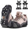 LURNODY Ramponi per Scarpe Scarpe M 34-39 Ramponcini da Neve E Ghiaccio Ramponi per Scarponi, Adatto per Ghiaccio E Neve Arrampicata Speleologia Camminare Attività All'Aperto Scarpe Antiscivolo