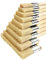 YXINAER Paint Brush 12Pcs Paint Brushes 1-8 Inch Art Bristle Stain Brush Household Bristle Paint Brush For Painting Acrylic Walls Wood Fence