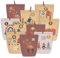 PANSIBY Adventskalender zum Befüllen, 24 Weihnachtskalender Papiertüten zum Selber Basteln, Advents Weihnachtstüten mit 1-24 sticker zum Selbst Füllen