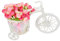 BEBEMOKO 1stück Fahrrad Design Künstlicher Blumenständer Dekoratives Pflanzenregal Tischdeko Für Zuhause Blumenausstellung Für Freunde Und Familie Platzsparend Und Stabil