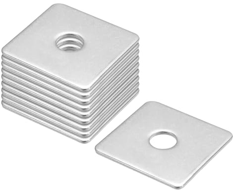 QUARKZMAN Vierkantscheiben, 30 Stück Quadratische Unterlegscheibe M10x40x40x2mm 304 Edelstahl Plattenunterlegscheiben Flache Pad Abstandshalter Dichtung für Befestigungselemente