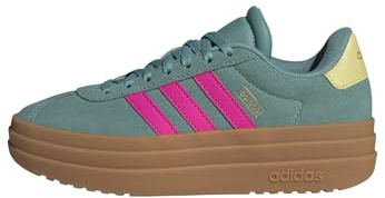 adidas Unisex Kinder VL Court Bold Shoes JUNIOR, Powder Teal/Shock Pink/Powder Yellow, 38 EU