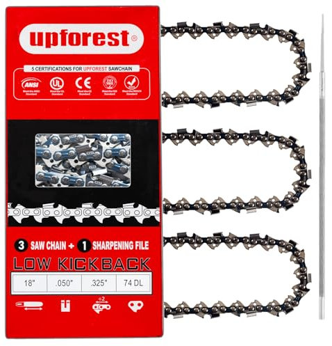 18 Inch Chainsaw Chain .325 Pitch .050 Gauge 74 Drive Links- 26RS 74 Fits Stihl MS271 Farm Boss, MS291, MS311 and More- 36390050074, V74 (3 Chains) (20MOPX74)