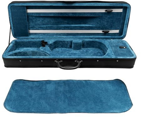 4/4 Geigenkoffer Geigenkasten Geige Koffer Kasten Case Box Rucksack Violinen Geigentaschen Violinformetui Violinenkoffer mit Verstellbare Schultergurte Lightweight