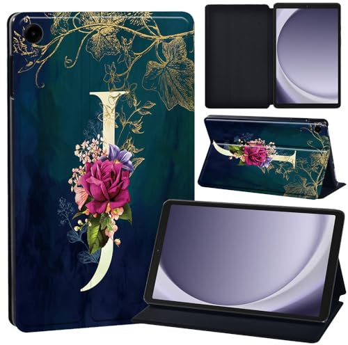 Case for Lenovo Tab M8 4th Gen Case 8 Inch 2023 TB-300FU/TB-300XU, Slim Smart Cover Stand Folio Case for Lenovo Tab M8 8 2023 Release PU Leather Case Tri-Fold Tablet Cover (initial letter J)