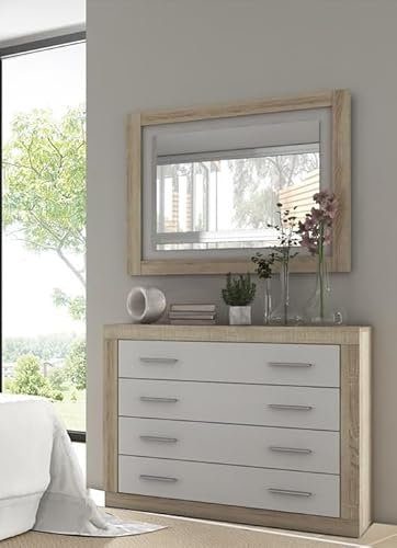 Shiito | Modelo Aspen - Marco con Espejo | Acabado en Cambria - Blanco