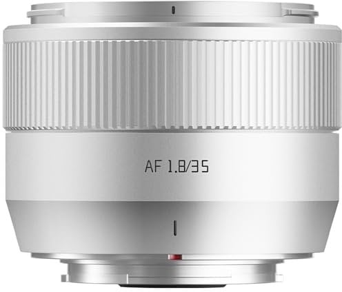 TTartisan AF 35 mm F1.8 II Obiettivo autofocus, design leggero, compatibile con fotocamere Fuji X Mount senza specchio (argento)