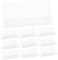Happyyami 10pièces Porte-noms De Table V-transparent Plastique Tentes De Bureau Double Face Pour Réunions Et Événements Étiquettes De Nom Claires