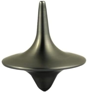 Silberner präziser Kreisel, tragbarer Präzisions-Metallkreisel, exquisiter perfekter Balance-Desktop-Kreisel, Vintage-Totem-Zink-Legierung Kreisel