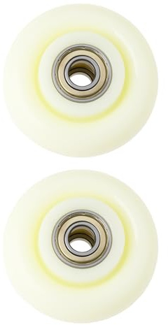 LT Easiyl 2 Stück 3 Zoll Geräuscharme Lenkrollen 75x35mm 6001ZZ Kugellager Kleine Riemenscheibe für Wagen