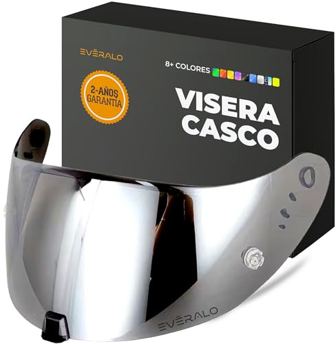 Everalo kompatibel mit Visier Scorpion Exo 520-1400 - 391 - R1 Air (Verspiegelt Chrom)