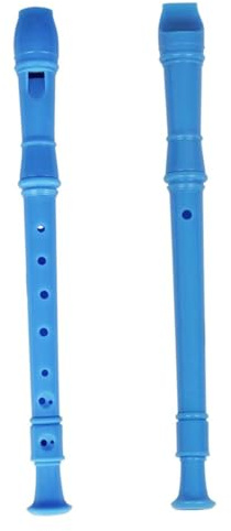 NIYANGLE Kinderflöte aus Abs mit Genauen Tönen und Koordinationspraxis Blaue Holzblockflöte für Kinder zum Musizieren und Üben