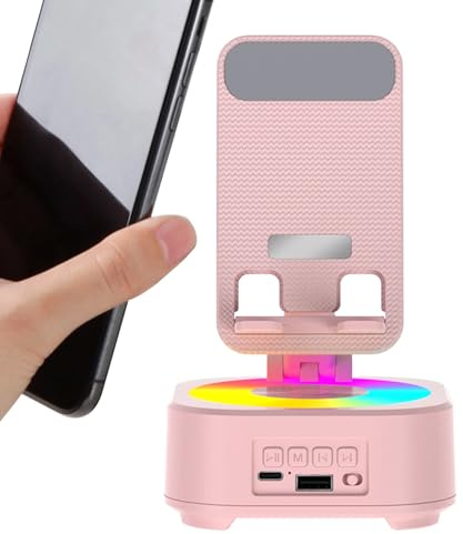 Phone Holder with Clear Sound, Portable Audio Gadget, Built-in Speaker Stand with Easy to Use Function, Docking Station for Phone Speaker, Amplifier Stand