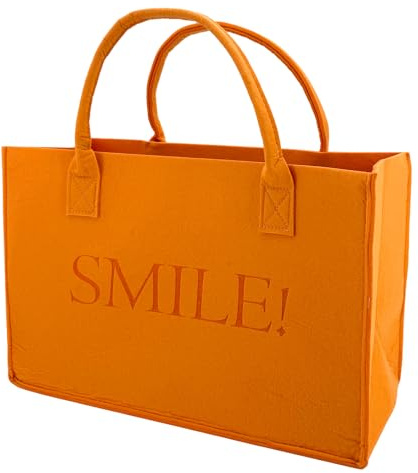 heimtexland Filztasche Shopper Tasche Filz Einkaufstasche Kaminholz Korb Tragetasche Typ717
