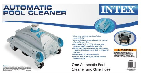 LEGNAGOFERR - Intex 28001 Auto- Pool-Reinigungsroboter kleiner Roboter für die Reinigung von oberirdischen Pools Schlauch 7,5 m Kollektion Intex Store