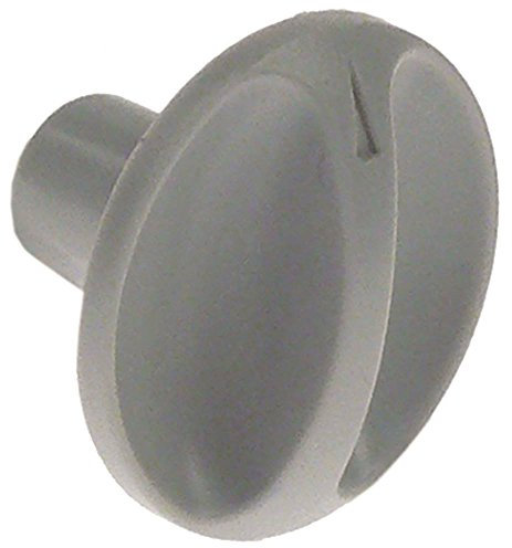 Horeca-Select Knebel für Thermostat Achse 6x4mm ø 26mm grau für Achse 6x4mm Nullstrich