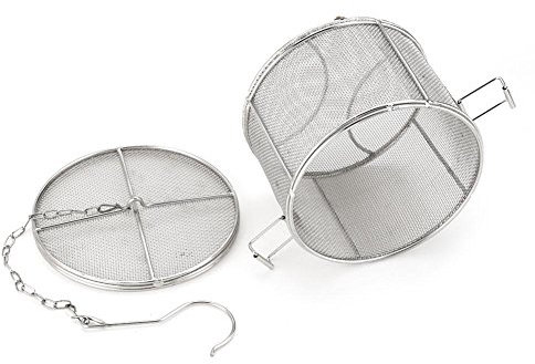 Edelstahl Gewürz Sieb Tea Ball Sieb Suppe Würze Abtrennung Korb Filter - 14 * 10cm