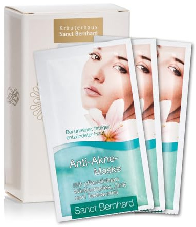 Sanct Bernhard Anti Akne Maske mit dem Wirkstoff REGU®-SEB, Inhalt 12 x 5 ml