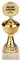 BRUBAKER Pokal - goldene Trophäe mit Marmorsockel - Geschenkidee zum Gratulieren - Motiv: Herzlichen Glückwunsch