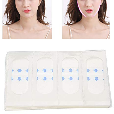 40pcs / ensemble autocollant invisible visage visage, maquillage visage visage menton lift tampons visage mince bande adhésive rubans adhésifs visage maigre digne pour le mariage, beauté, partie