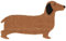 HOMESCAPES Dachshund Dog Shape Coir Door Mat 45 x 75 cm with Rubber Non-Slip Back Indoor and Outdoor Doormat