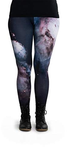 cosey Damen Leggings Farbige Motiv Leggings (Einheitsgröße)