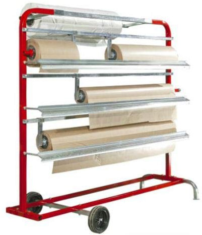 Abdeckpapier Spender Papierrolle Halter Putzrollen Ständer für Putzpapier Papierrollenhalter Bodenständer mit Rollen