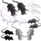 Cotiny 12 Pieces Halloween Fake Rat Plastic Rat Simulation Mouse Model Realistic Terror Plastic Mouse for Halloween Supplies Joke Prank Party Decoration, 2 Size