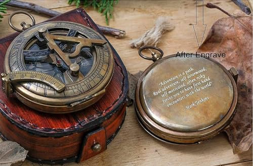 Personalized Brújula, brújula grabada, Regalo de Boda, Navidad, Bautizo, graduación, niño Scouts, Reloj de Sol, náutico, Aniversario, día del Padre