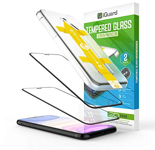 iGuard |2 Stück Schutzglas kompatibel mit Apple iPhone 11 PRO | 5,8 | Schutzglas | Edge+ Protection | Ultra KLAR | 3D geformtes Glas | Easy Applicator