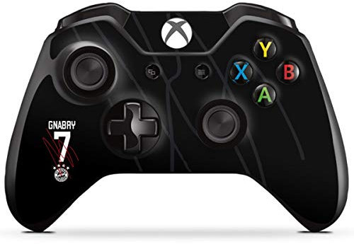 DeinDesign Skin kompatibel mit Microsoft Xbox One Controller Folie Sticker FC Bayern München FCB Gnabry