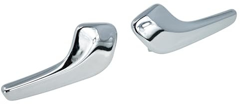 FINAO AUTOPARTS® - 2 x maniglie delle portiere interne cromate anteriori e posteriori destra e sinistra per Opel Corsa