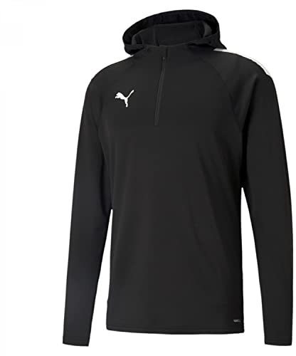 PUMA Men's teamLIGA Training Fleece Sweater, Puma Black-puma White, size: M